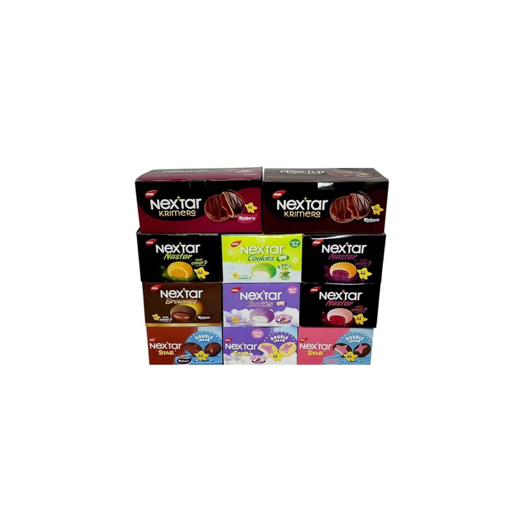 Nabati Nextar Cookies / Nextar Star / Nextar Krimero BOX - Isi 10 pcs