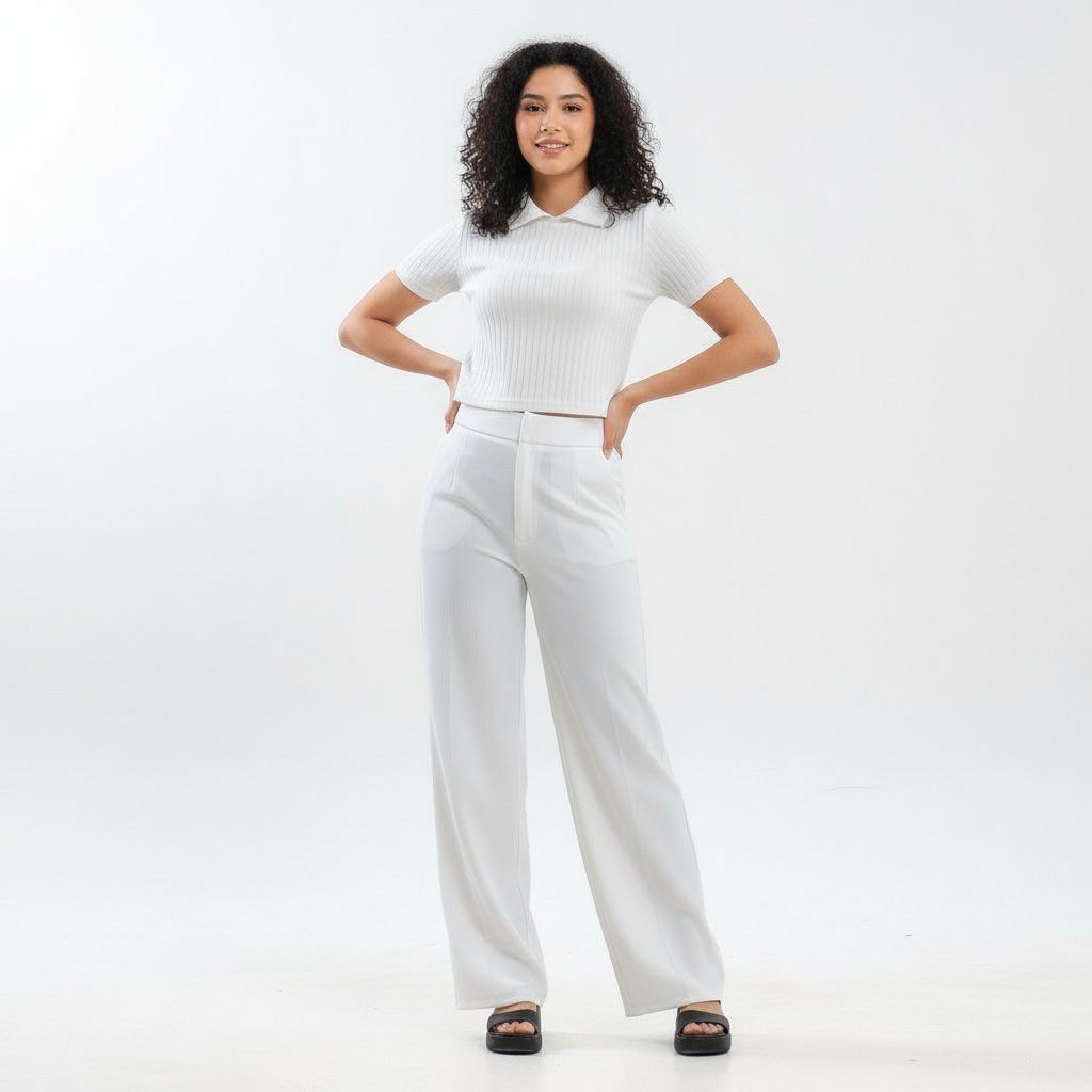 Celana Kulot Wanita Cozy Pants Rib Knit Premium PENGAIT 2