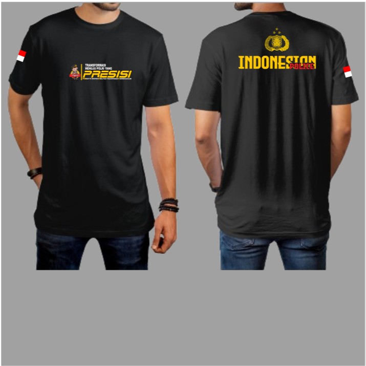 Kaos presisi POLRI lengan pendek terbaru/T-Shirt presisi