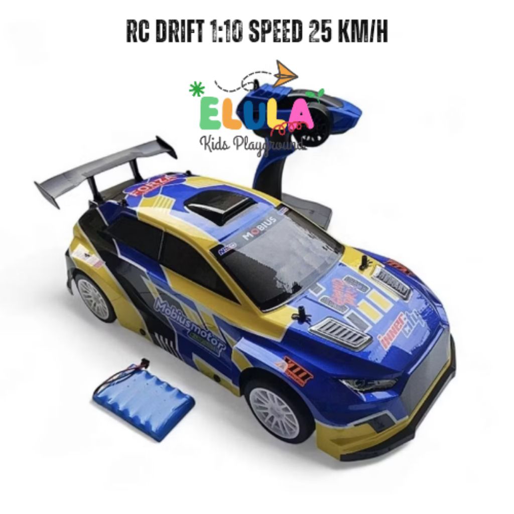 Rc Drift Scale 1/10 Mobil Remote Control Sedan Drift Besar Skala 1:10 Rc Sedan Drift Racer Extreme
