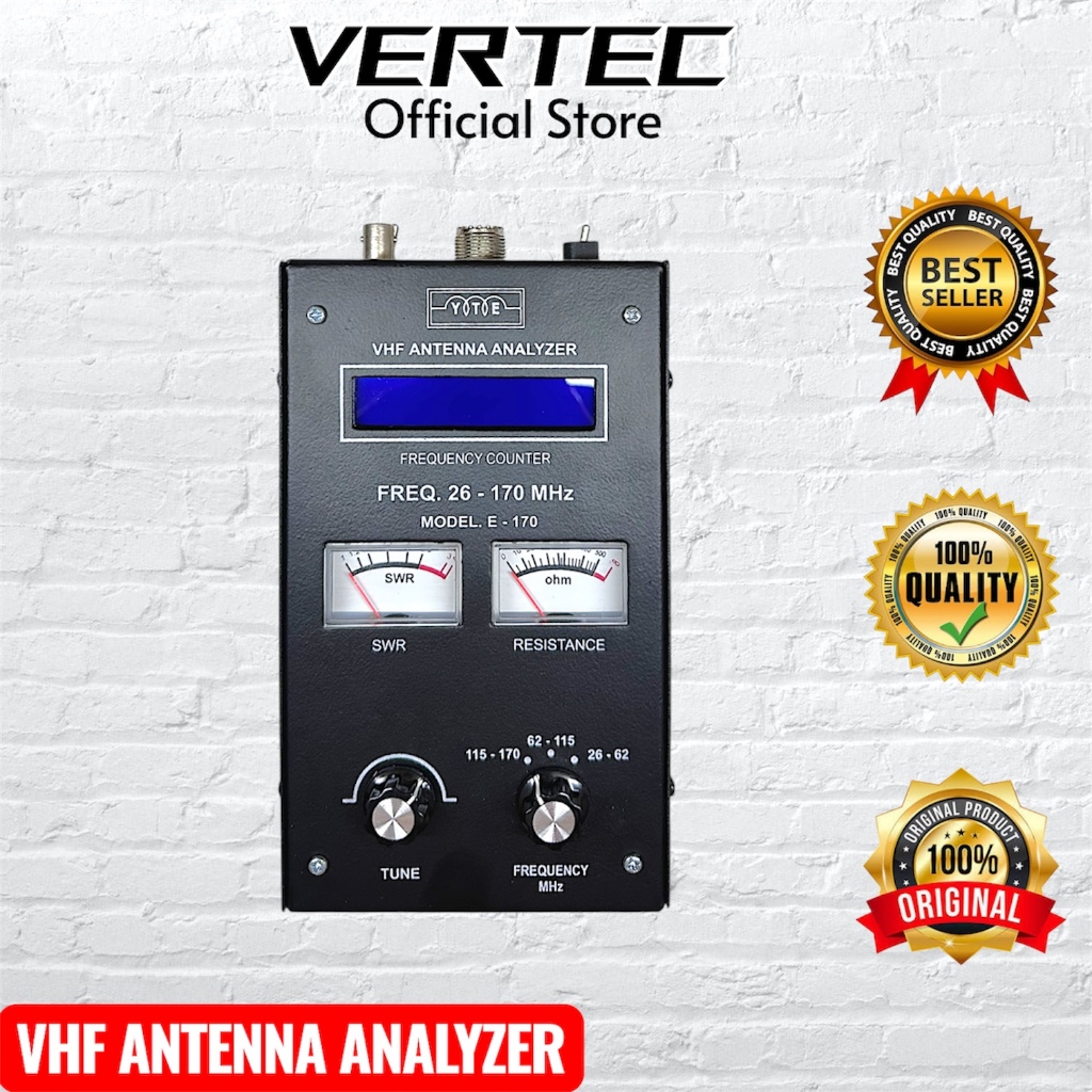 Analyzer VHF 26-170Mhz YTE Antena ANALYZER SWR Analiser ANALYSER ANALIZER VHF