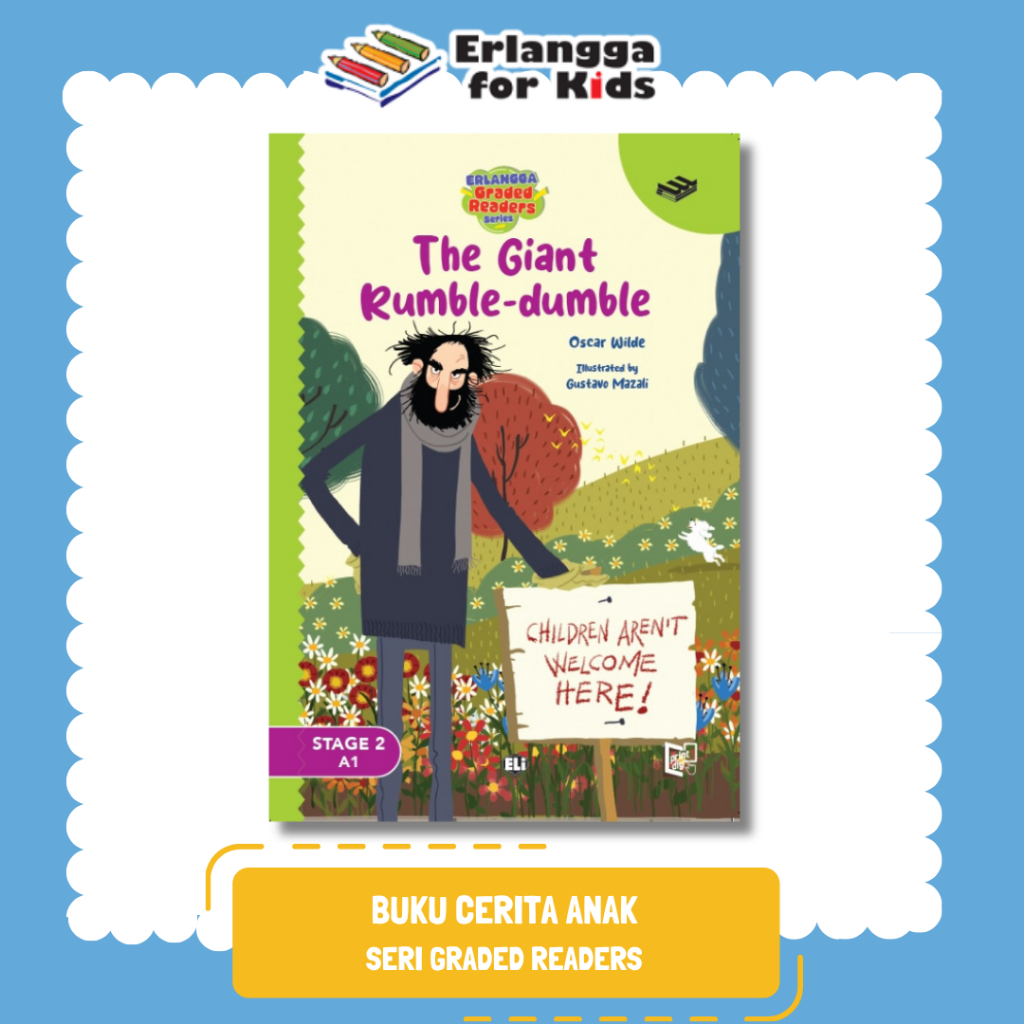 [Erlangga Official] Buku Cerita Bergambar Bahasa Inggris Graded Readers Series: The Giant Rumble Dum