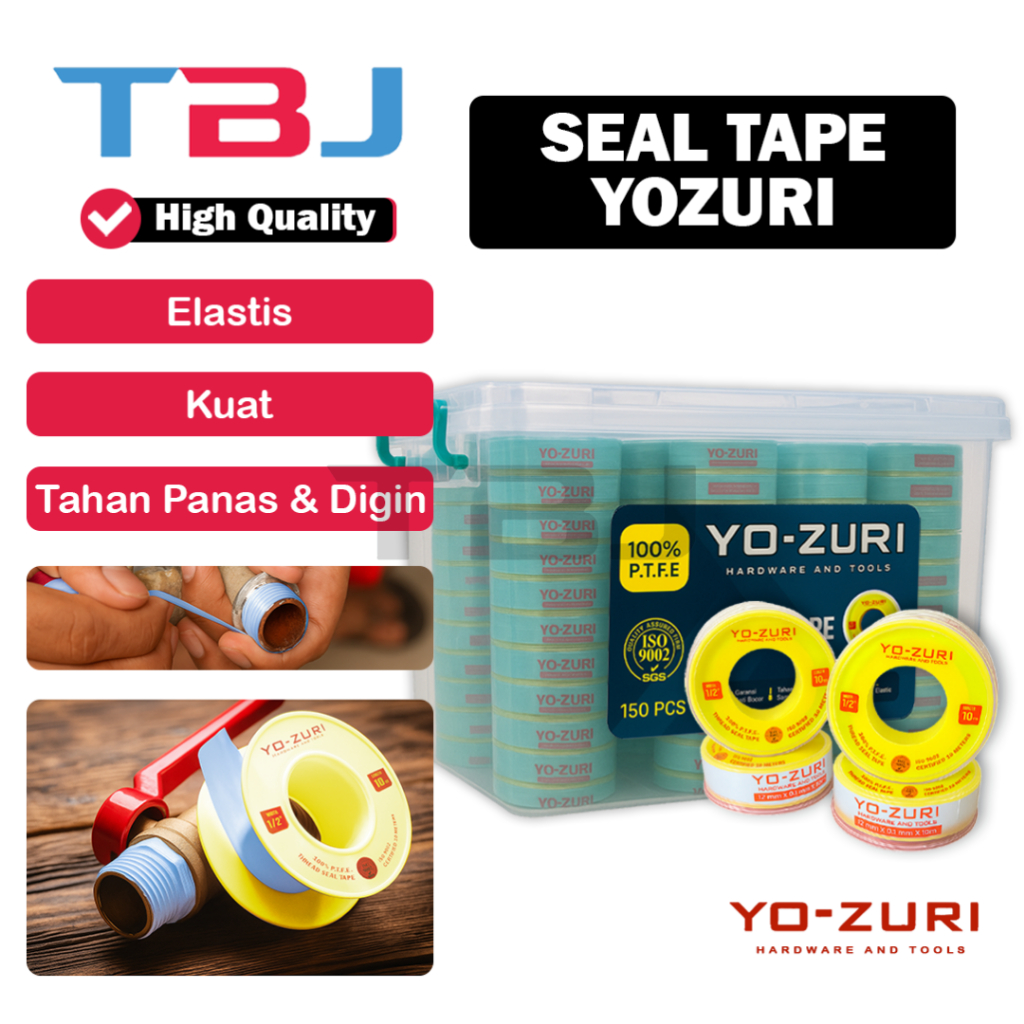 SEAL TAPE YOZURI LEM KRAN ELASTIS PEREKAT KUAT