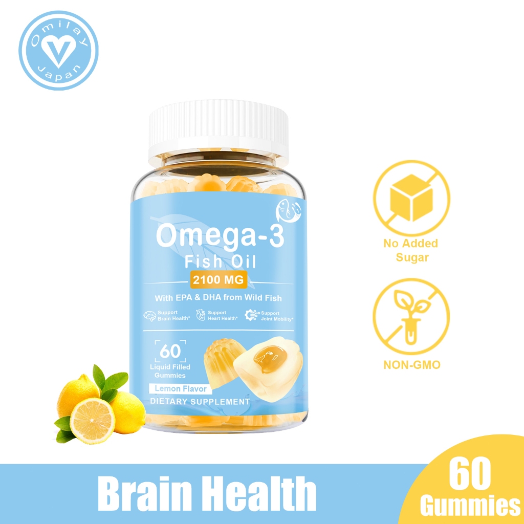 Omilay Omega 3 Fish Oil Gummy for Joint Mobility Omega 3 for Sistem Kekebalan Tubuh Yang Sehat Gummy