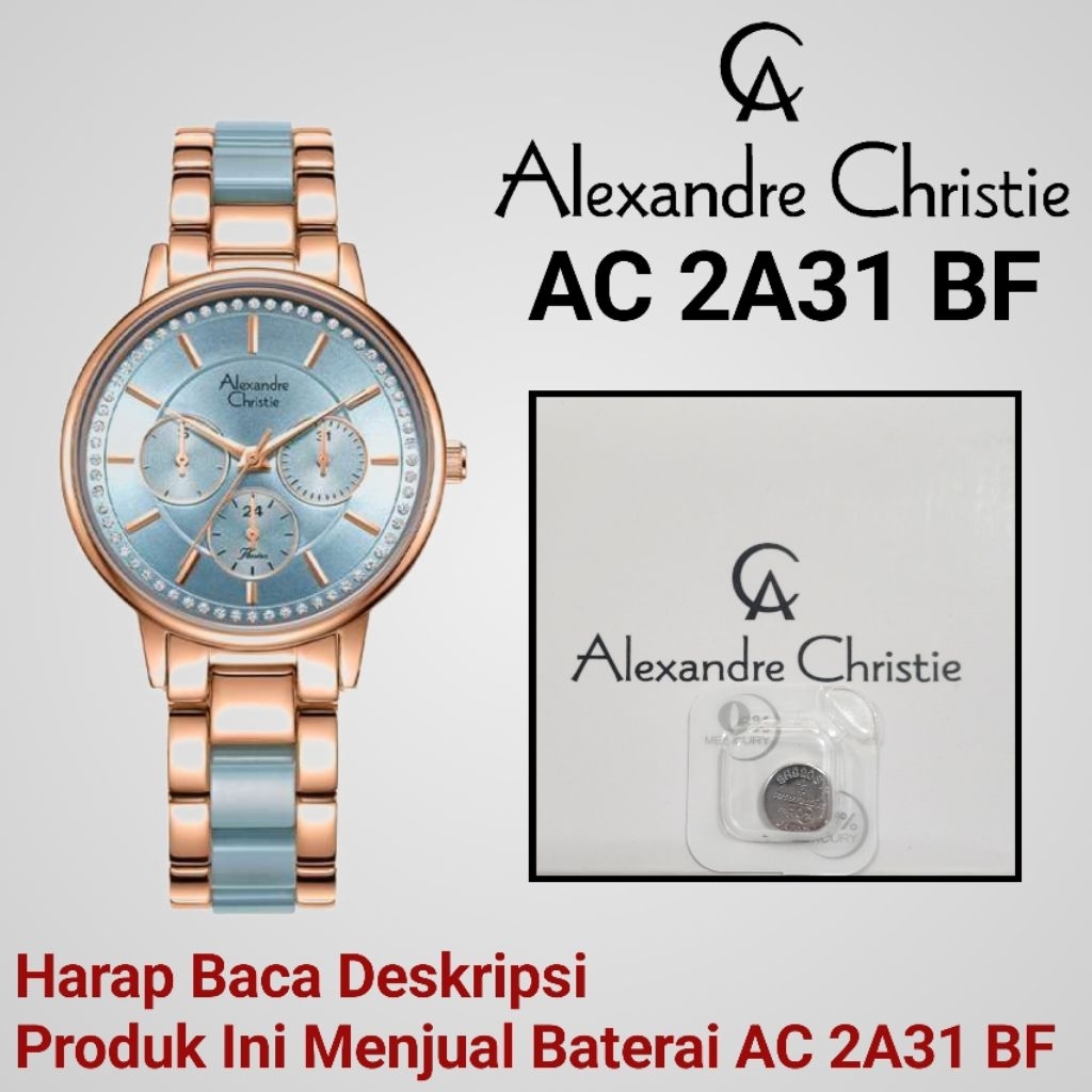 Baterai Jam Tangan Alexandre Christie AC 2A31 BF