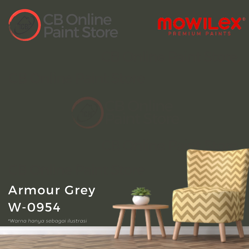 CAT TEMBOK MOWILEX - ARMOUR GREY W-0954 - LITER