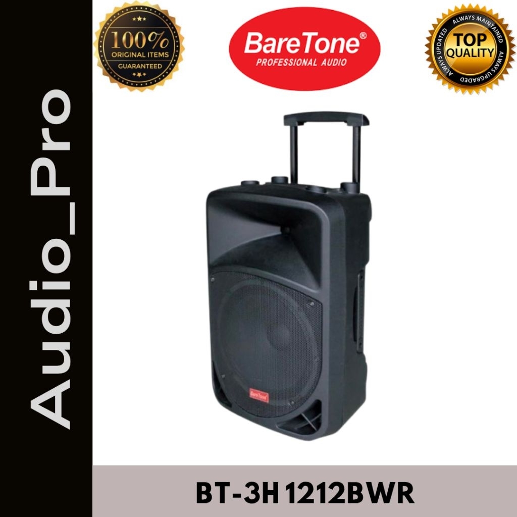 SPEAKER PORTABLE BARETONE BT-3H 1212BWR ORIGINAL BARETONE