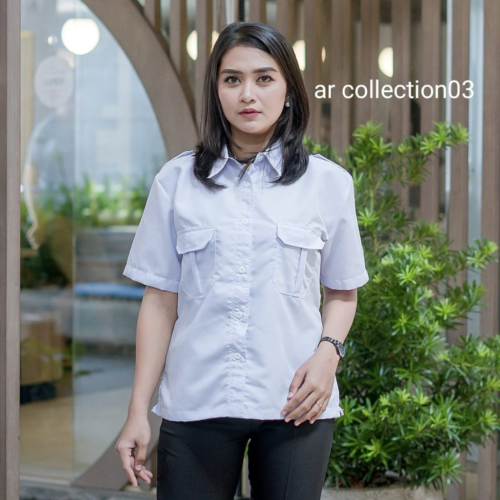 Baju Dinas Putih Pns Wanita Baju Pdh Wanita Putih Seragam Putih Pns Wanita Baju Putih Atasan Pns