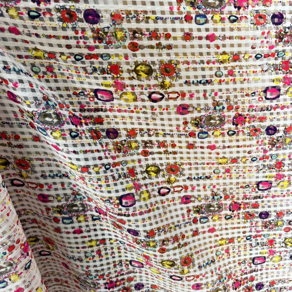 kain organza/ organdi motif abtak