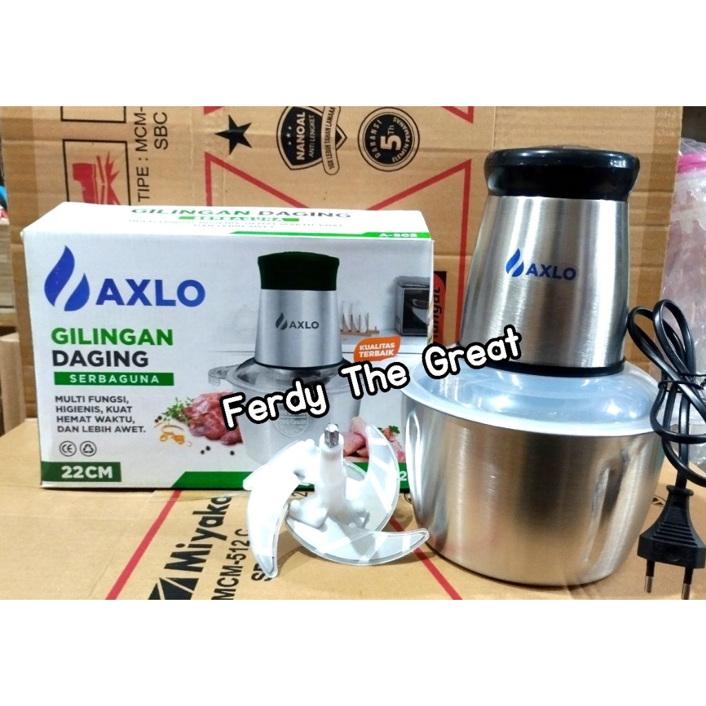 Chopper stainless 2 liter / blender daging stainless 2 liter / Blender kapsul portable / blender bum