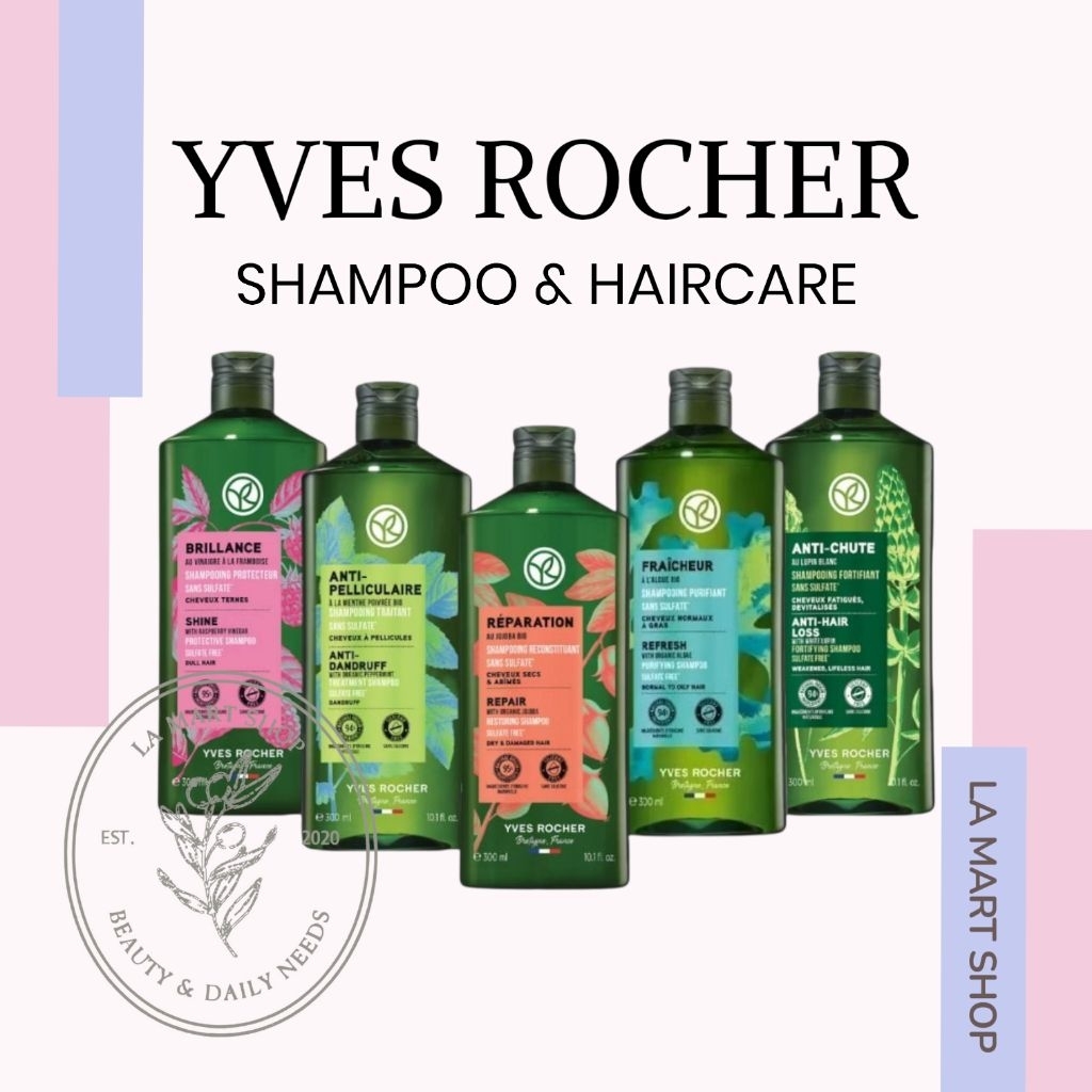 Yves Rocher Volume Shampoo 300ML / Yves Rocher Anti Hairloss Anti Chute Lifeless Hair / Yves Rocher 