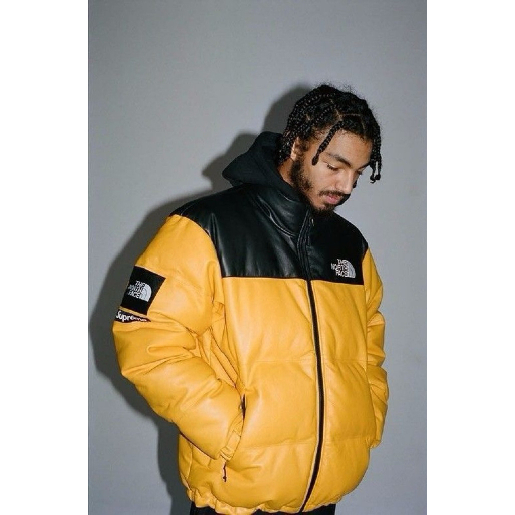 Jacket TNF x Spreme Leather Nuptse