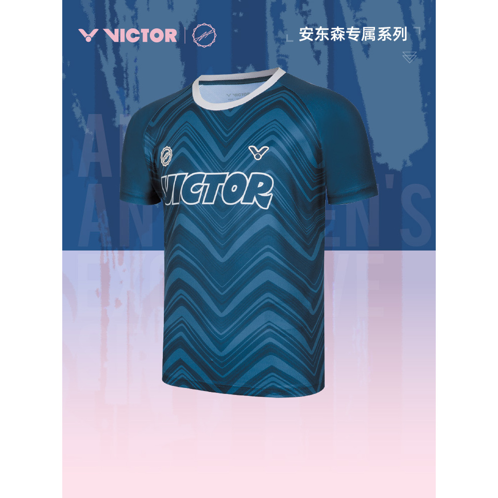 New Sport Jersey Badminton Victory Antonsen Exclusive T-2501AA Original