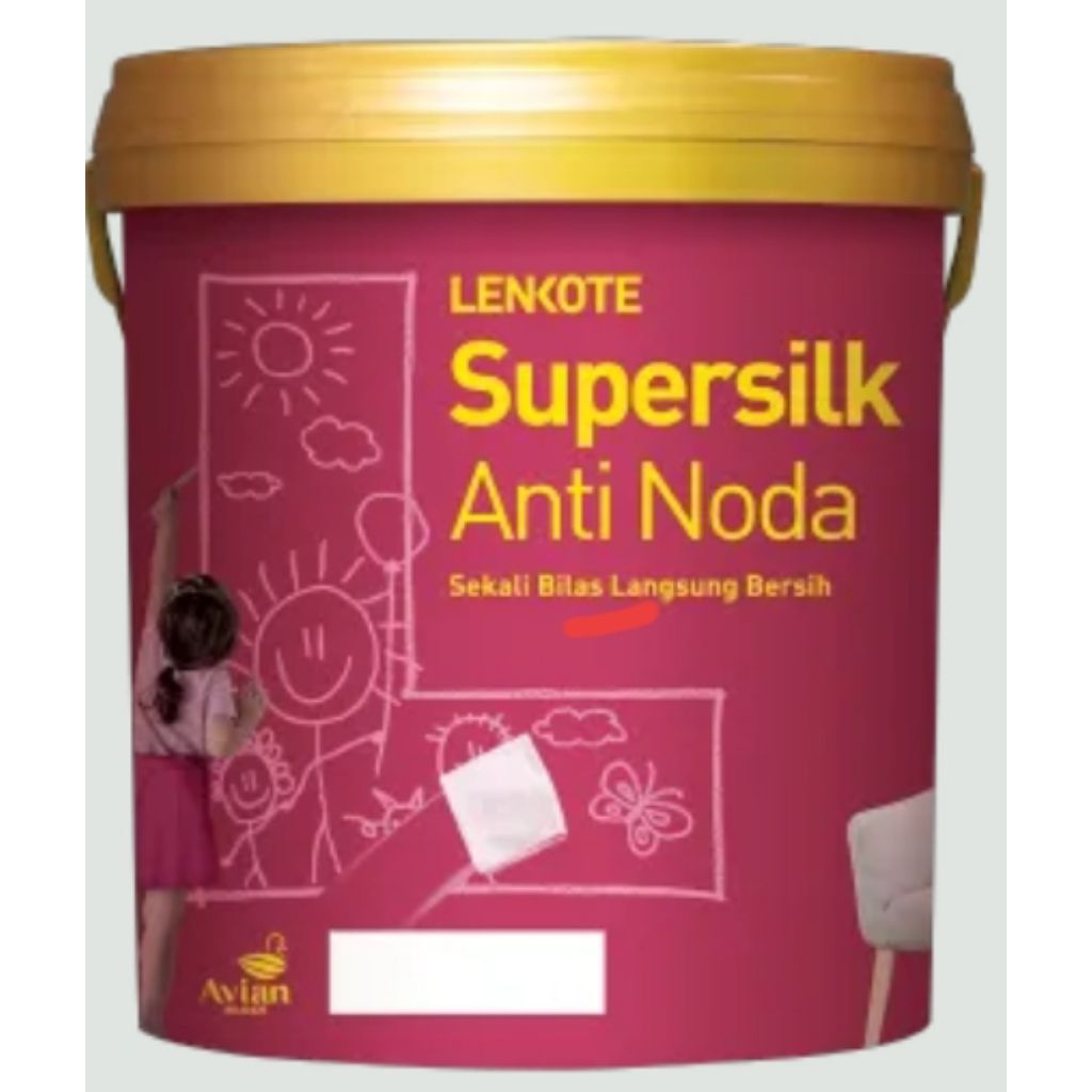 Cat Tembok Lenkote Supersilk Anti Noda 2,5 Kg