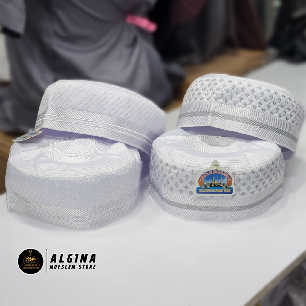 Peci Putih Madinah Super Bangladesh | Kopiah Putih Madinah Bugis