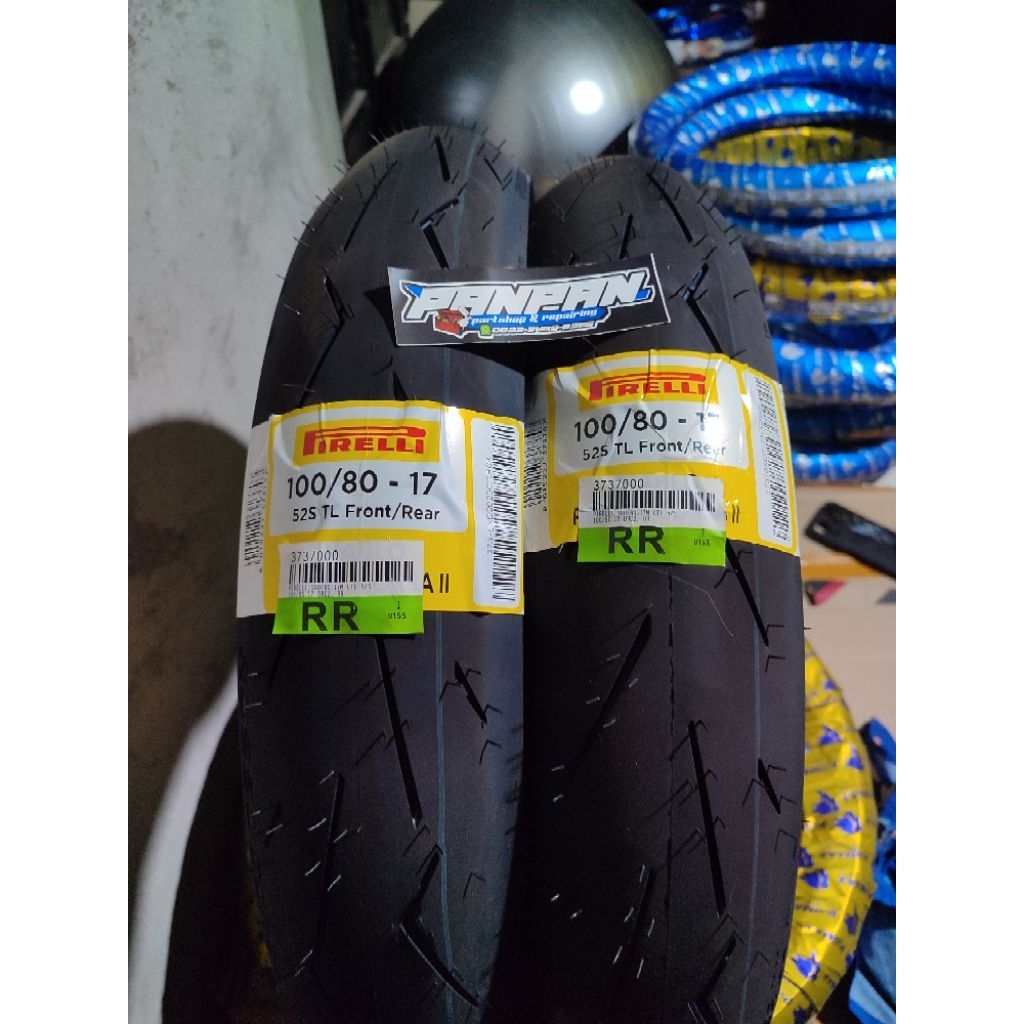 BAN PIRELLI DIABLO ROSO CORSA ll SOFT COMPOUND UKURAN 100/80 R17 TUBELESS ORIGINAL