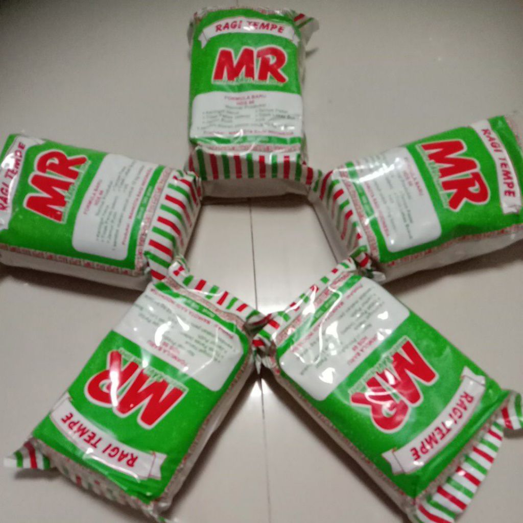 ragi tempe MR tidak panas, ragi tempe super, jamur putih, Tempe tahan lama, tempe adem , kering jamu
