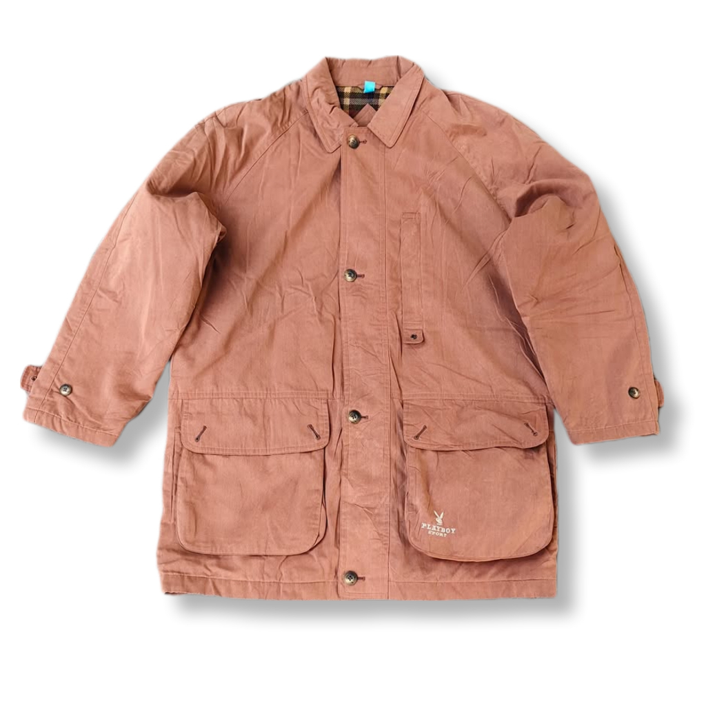 PLAYBOY BROWN PARKA JACKET | OUTERWEAR | MNZA