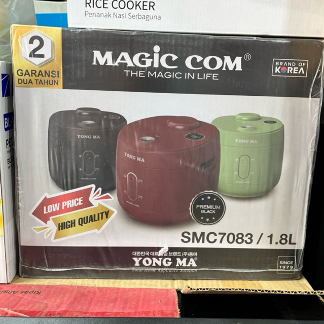 YONGMA MAGIC COM SMC 7083 - MAGIC COM YONG MA 1.8 LITER - YONG MA RICE COOKER SMC 7083 - MEGIC COM Y