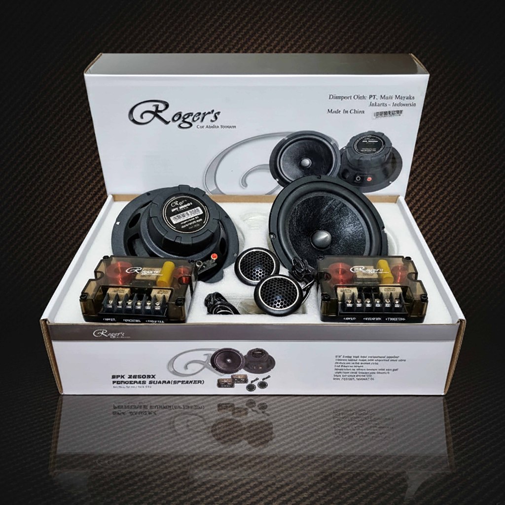 Roger's SPK-2650SX Speaker Split Component Mobil 2-Way 6.5" Kit