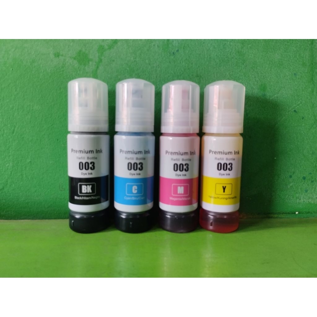TINTA EPSON 003 (BCMY) untuk Printer Epson 003 :L1110, L1210 , L3110 , L3210 L5190