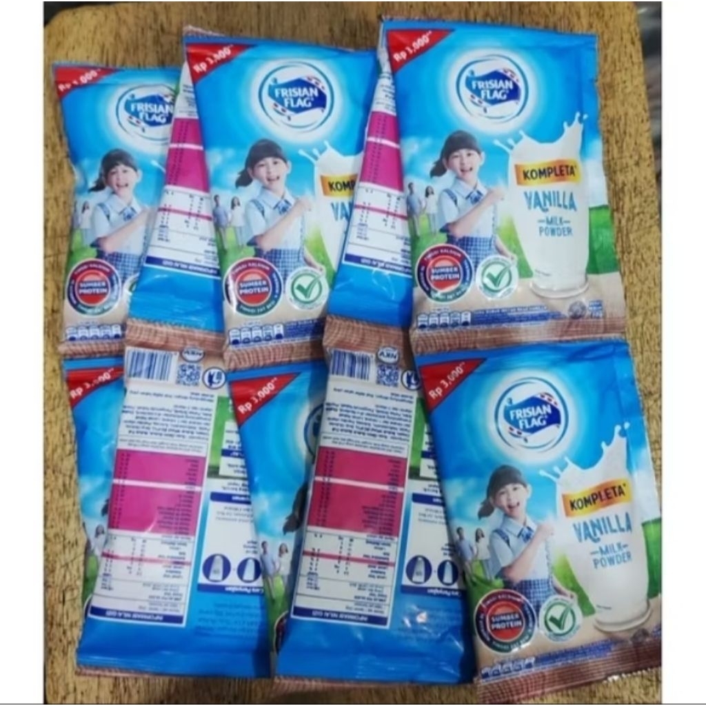 susu bubuk Frisian flag kompleta sachet
