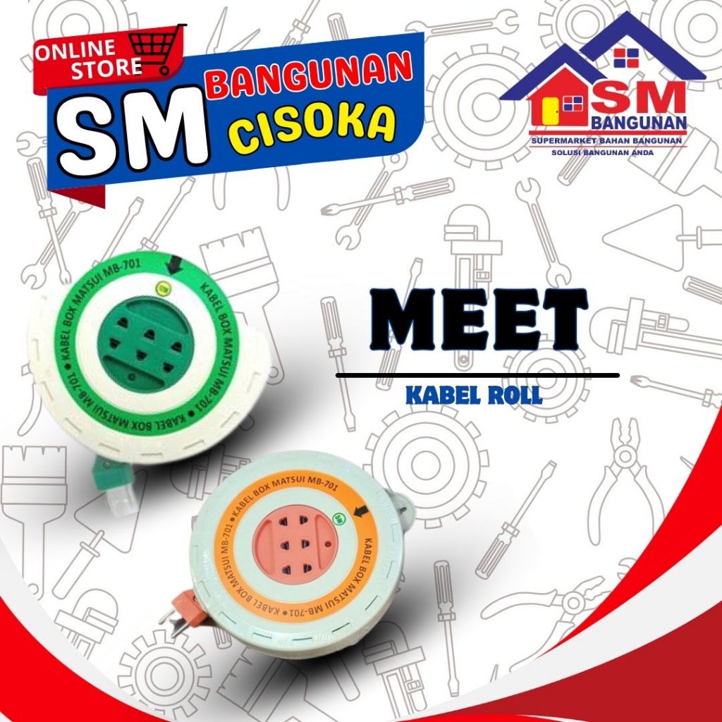 MEET KABEL ROLL LISTRIK GULUNG