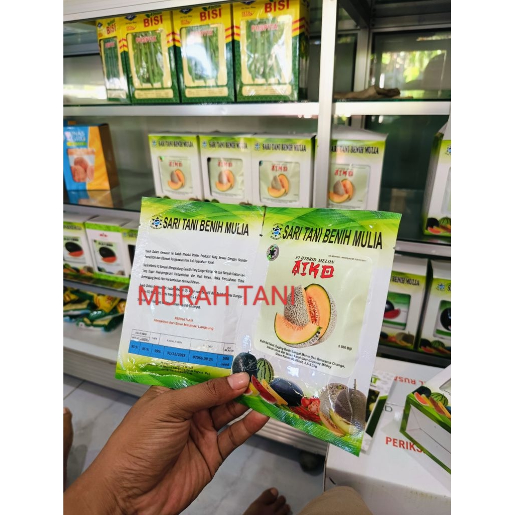 Benih Bibit Melon Jumbo Aiko F1, (Perawatan Mudah) Isi 500 Butir Kadaluarsa. 2028 (Terbaru) - Benih 