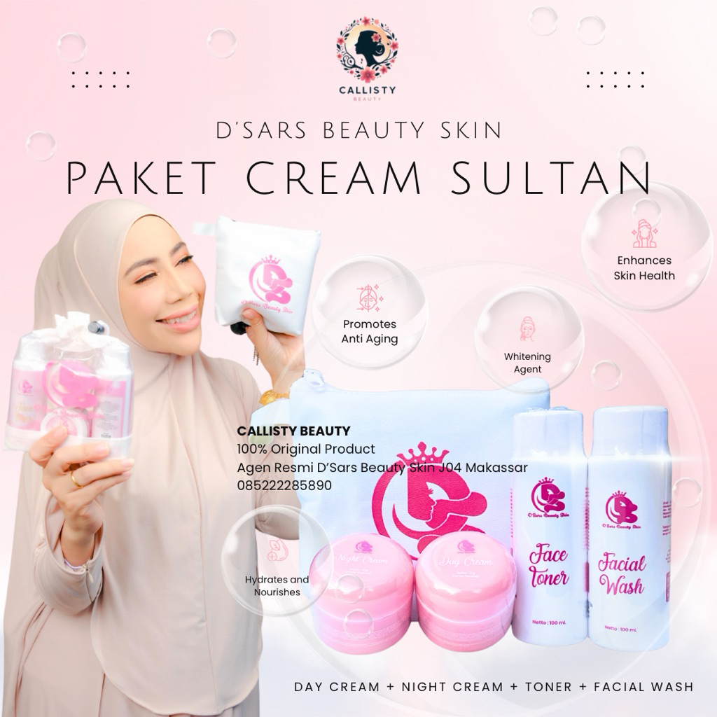 Cream Sultan D'Sars | Cream D'Sars Beauty Skin Makassar | Skincare D'Sars Makassar