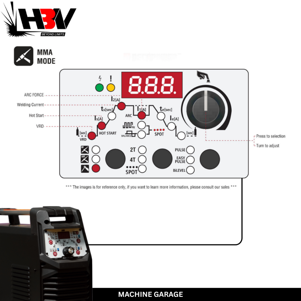MESIN LAS TIG PULSE 200 HBV multifunction welding machine HEAVY DUTY