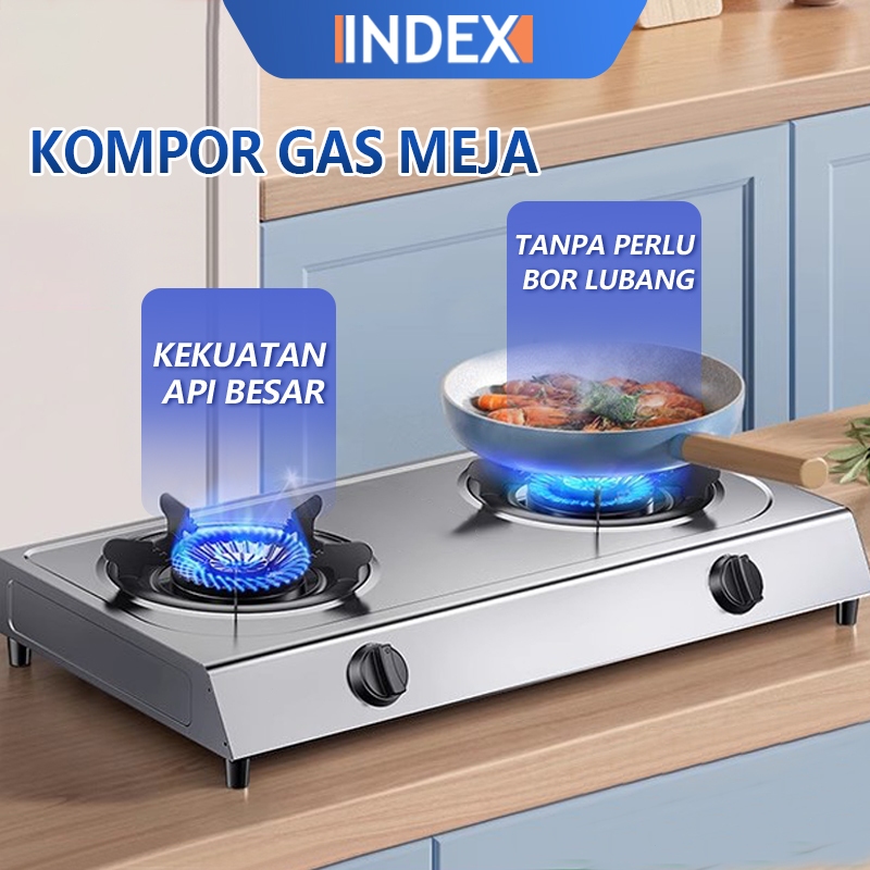 [COD] INDEX KOMPOR TANAM GAS 2 Tungku Stainless Steel KOMPOR TANAM GAS 2 Kompor gas tanam built-in h