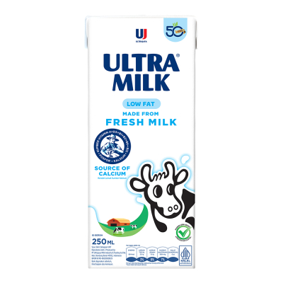 Ultra Milk Susu UHT Rendah Lemak Kotak 250 ml