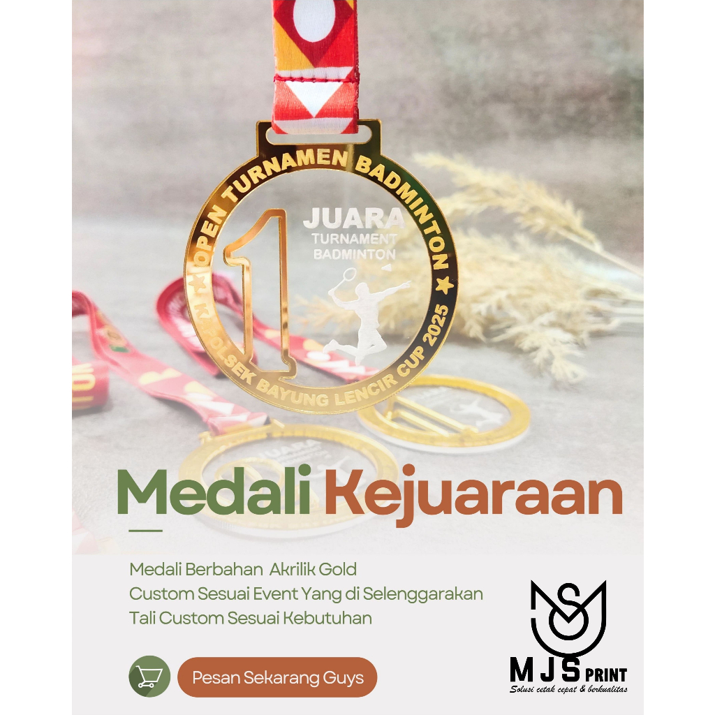 Medali Graduation Tali Custom Medali Perpisahan Sekolah Medali Akrilik Gold Mewah Desain Custom