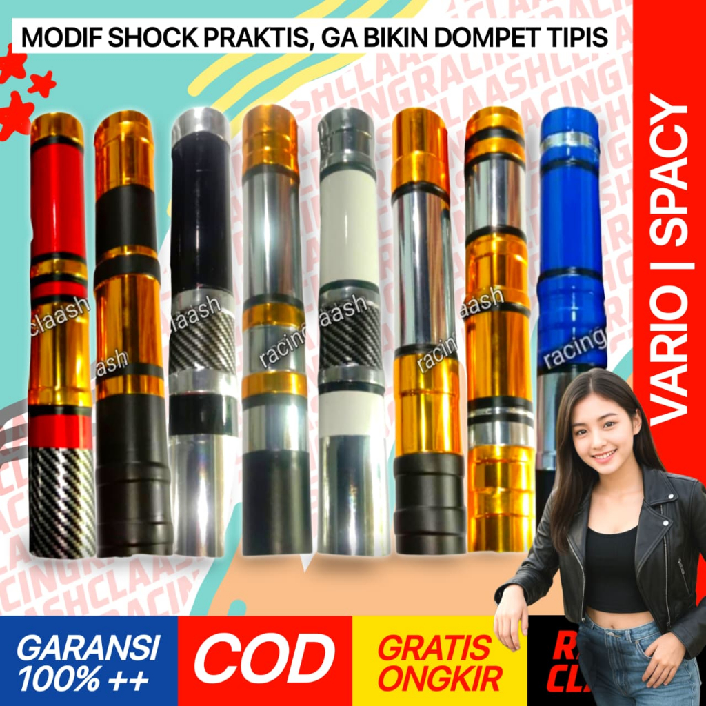 Racing Claash Cover Shock Depan Vario Spacy Cover Shok Skok Sok Vario Spacy 150 160 125 Old New 3
