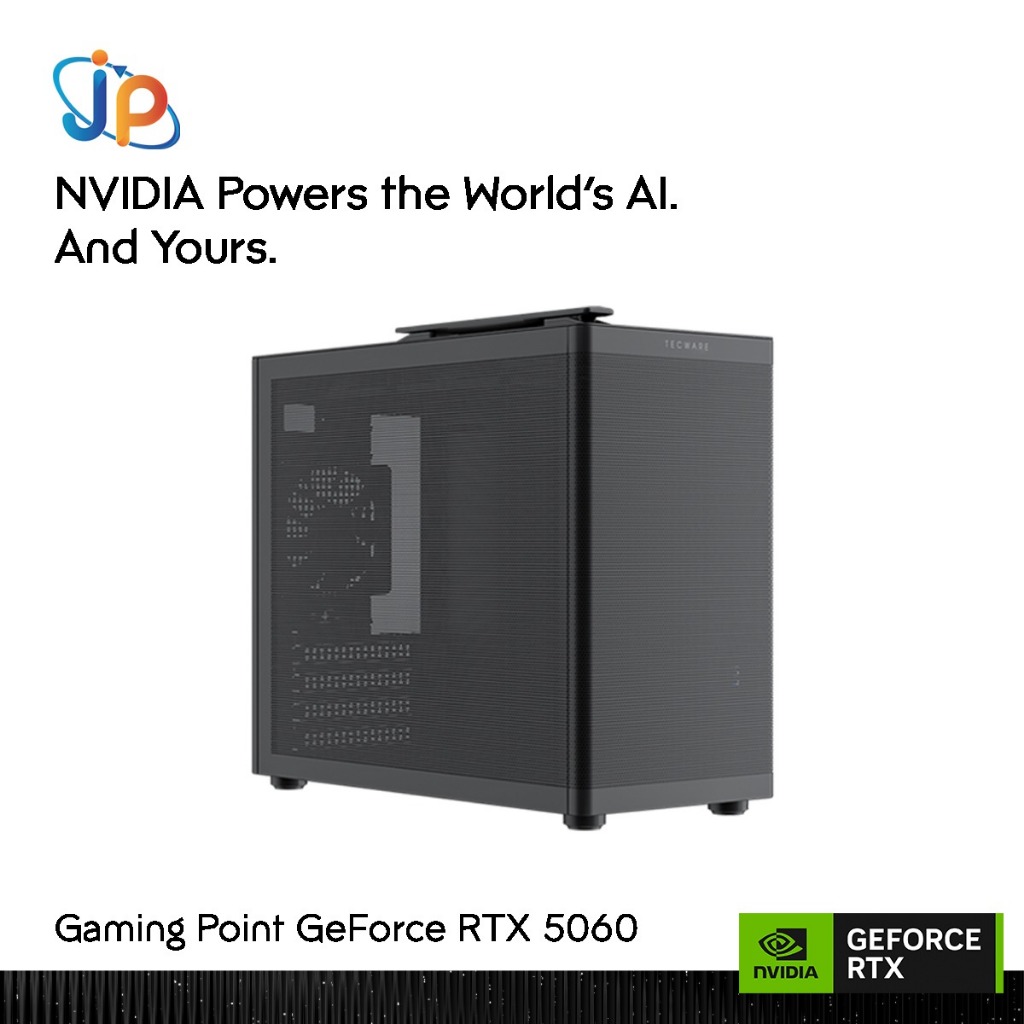 GAMING POINT AMD Mesh - PC Rakitan Ryzen 5 5600 | 16GB DDR4 | RTX 5060 8GB | SSD NVMe