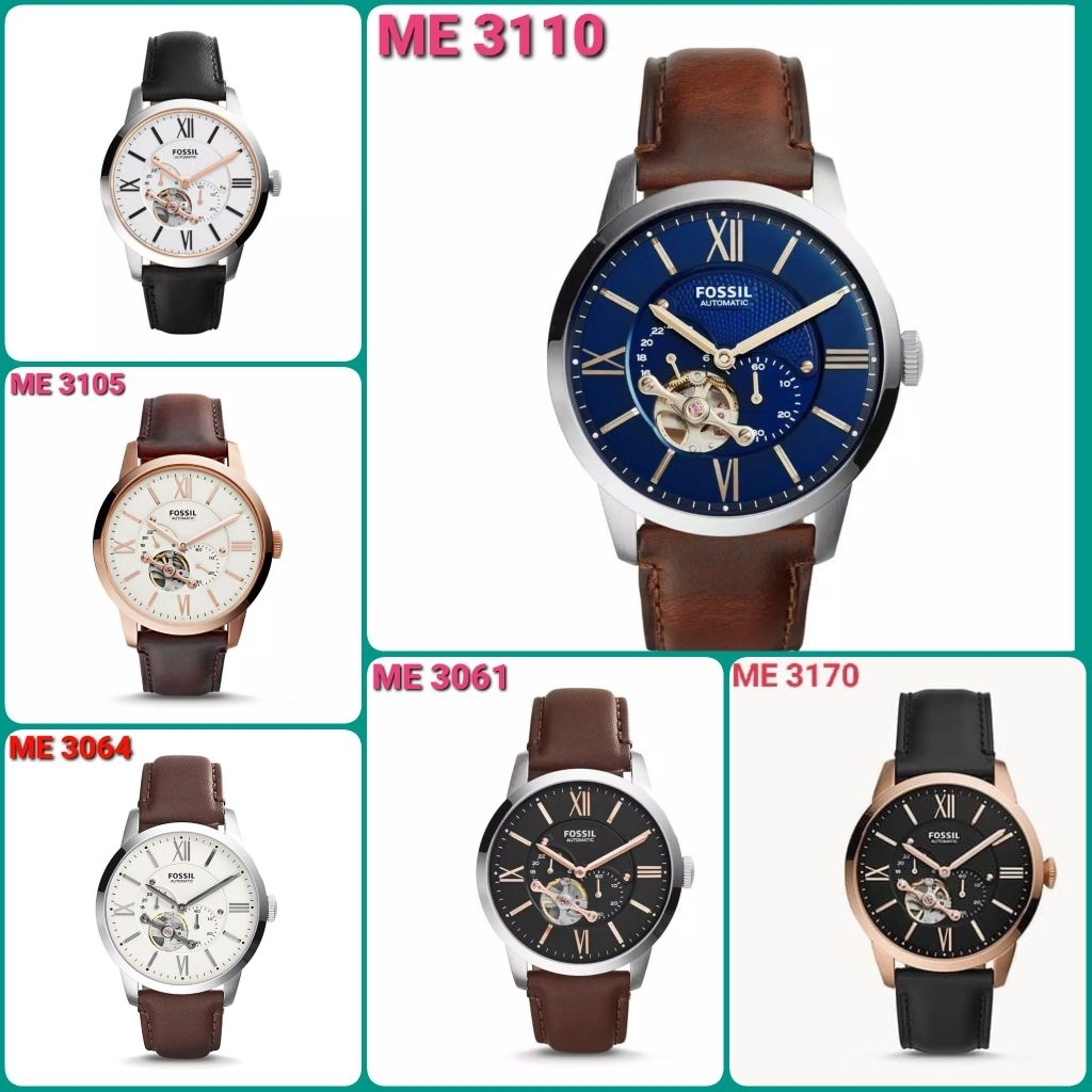 JAM TANGAN PRIA LEATHER MATIC TYPE ME3061, ME3064, ME3104, ME3105, ME3110, ME3170