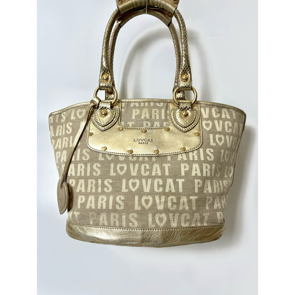 Lovcat Paris Monogram Tote (Gold series)