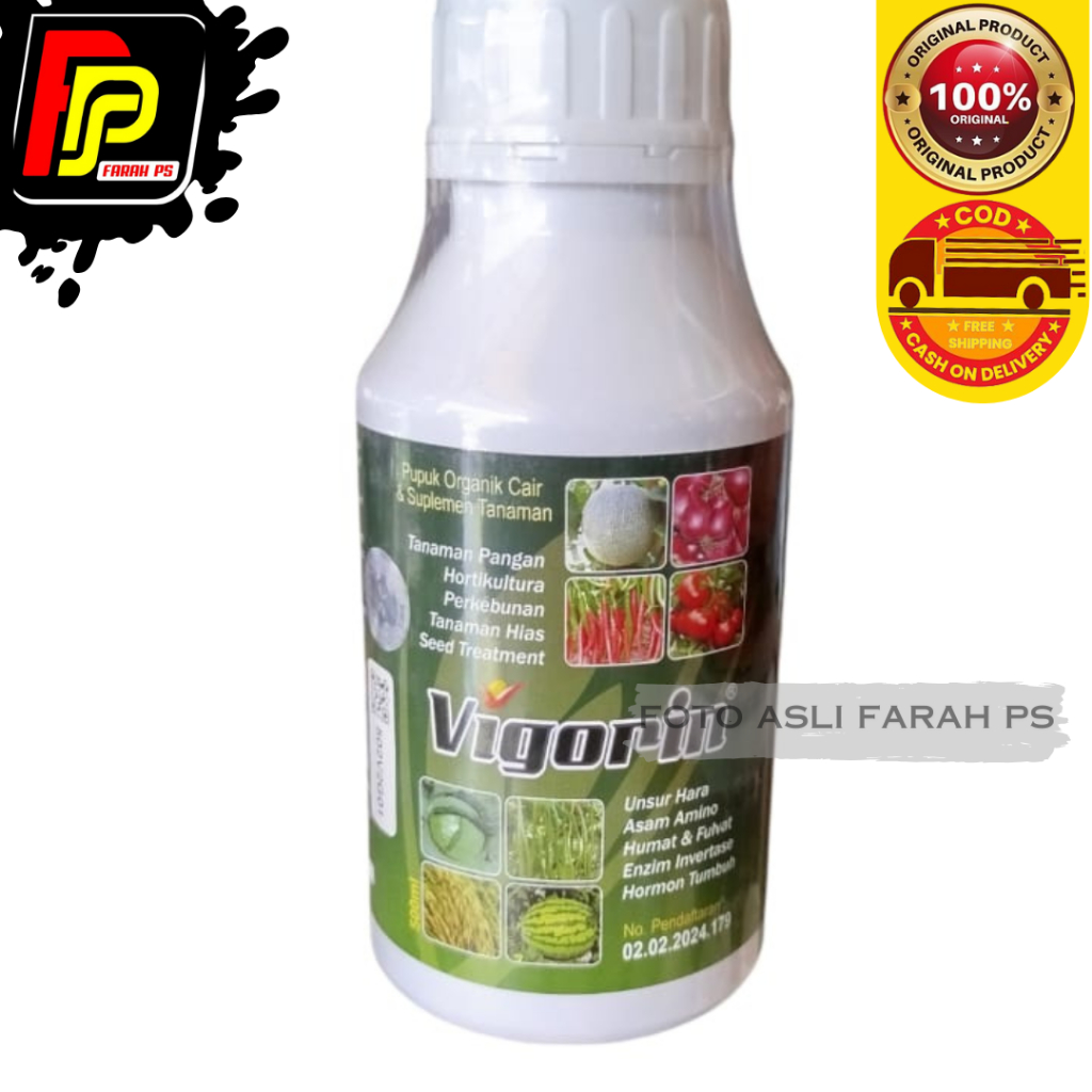 Pupuk VIGORIN Asam Amino 500 ML -  Vigorin pupuk organik cair suplemen tanaman