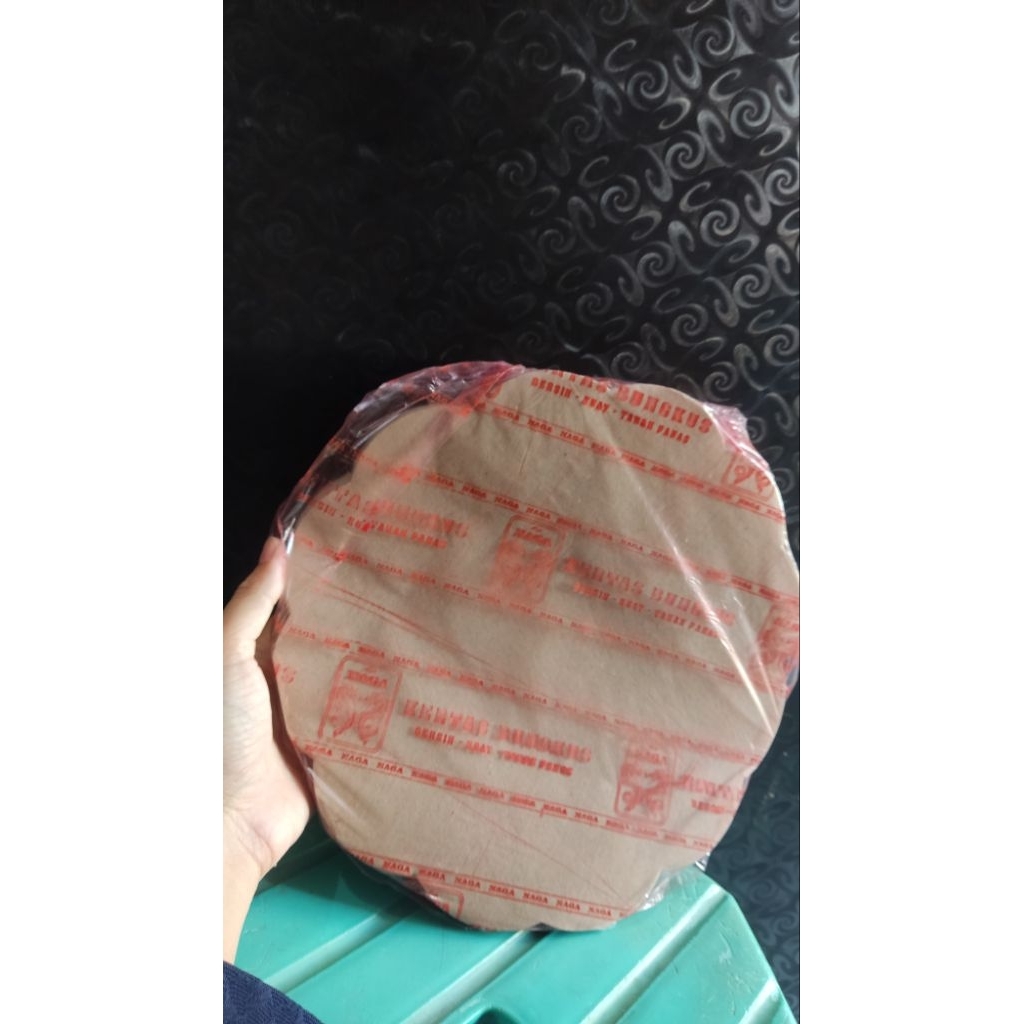 Kertas alas tatakan piring /kertas nasi bunga UK 25cm merk naga