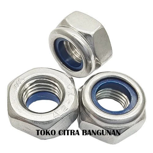 Mur Lock Nut M30 Mur Anti Loose Nylon Hex Nut Anti Retreat m 30 Pitch 3.0 mm Mur Pengunci Self Locki