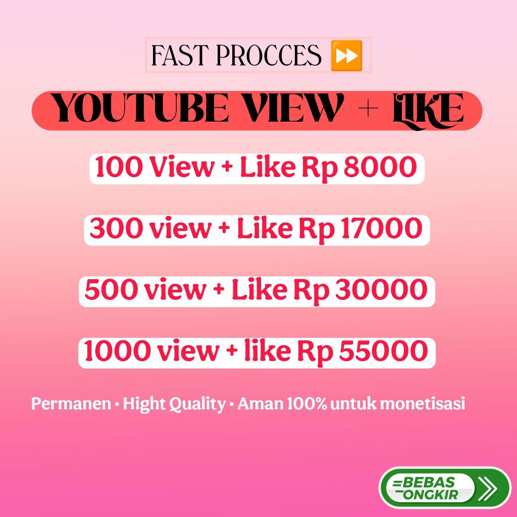 View + like YouTube permanent