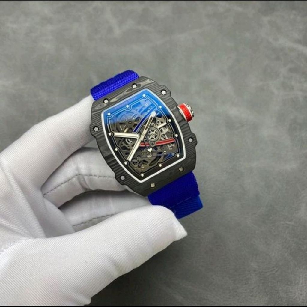 JAM TANGAN SULTAN/JAM TANGAN PRIA PALING DI CARI/JAM TANGAN RM67-02 CARBON LUXURY SWISS MATIC