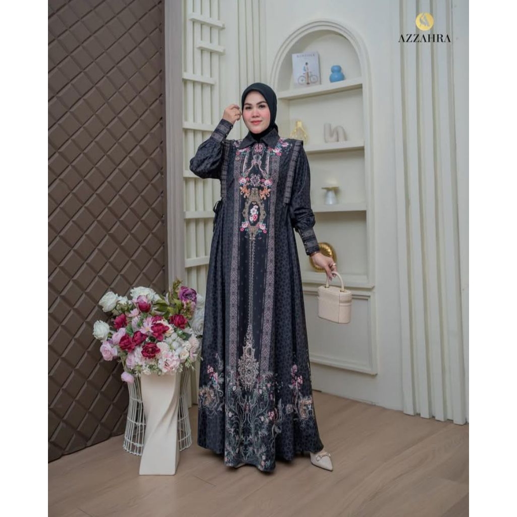 GAMIS SERIES BY AZZAHRA SYARI DRESS ONLY DRESS MEWAH SIMPLE TERBARU PREMIUM TERBARU GAMIS EDISI LEBA