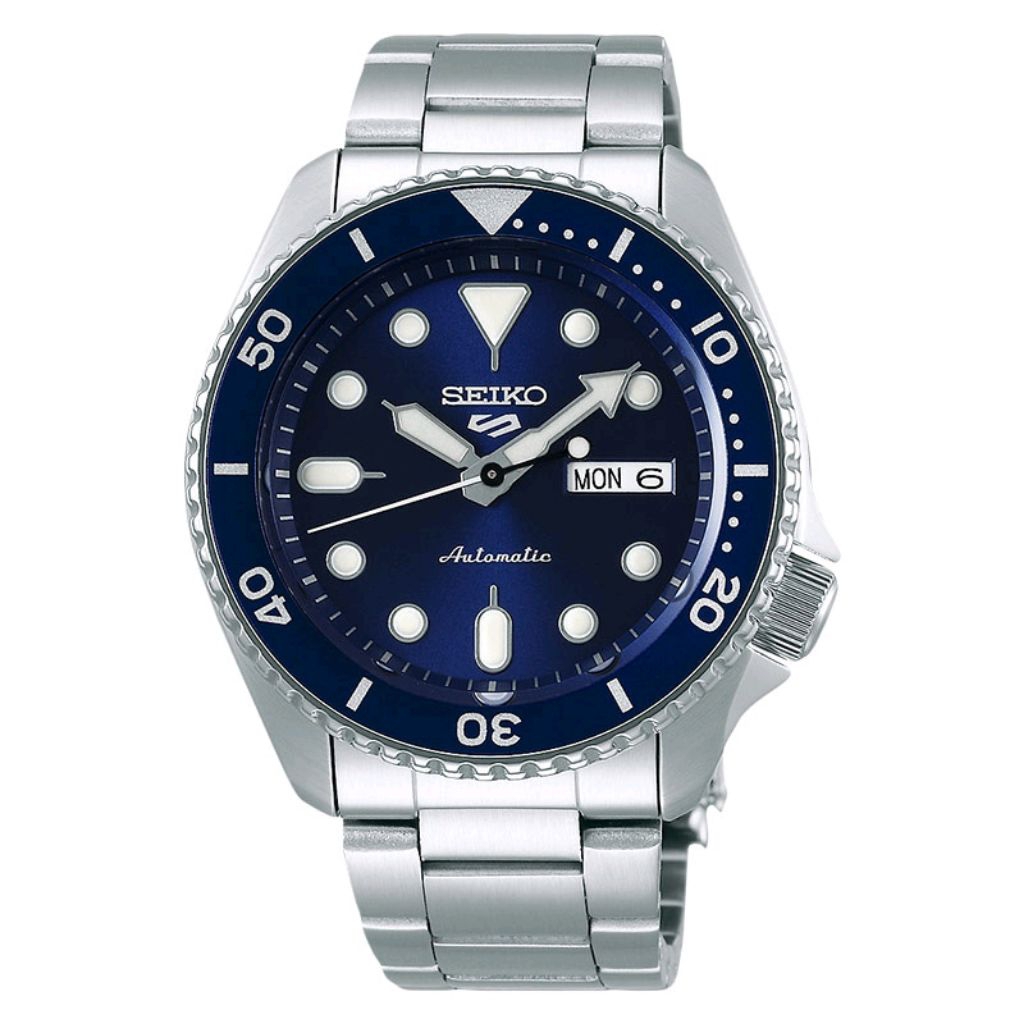 Seiko 5 Sports SRPD51K1 Jam Tangan Pria Automatic Lumibrite Original SRPD51K SRPD51 Silver Biru