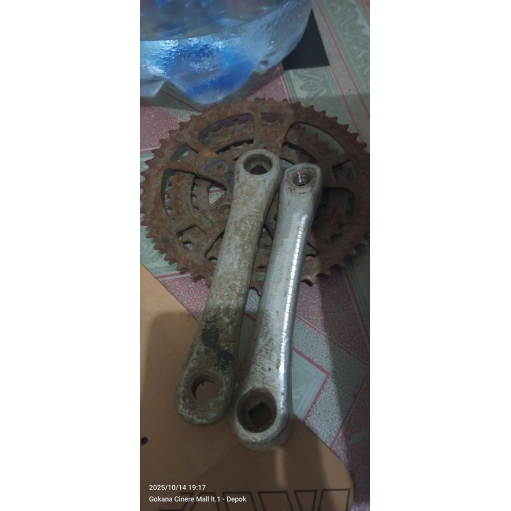 Crankset 3speed masih layak arm alloy