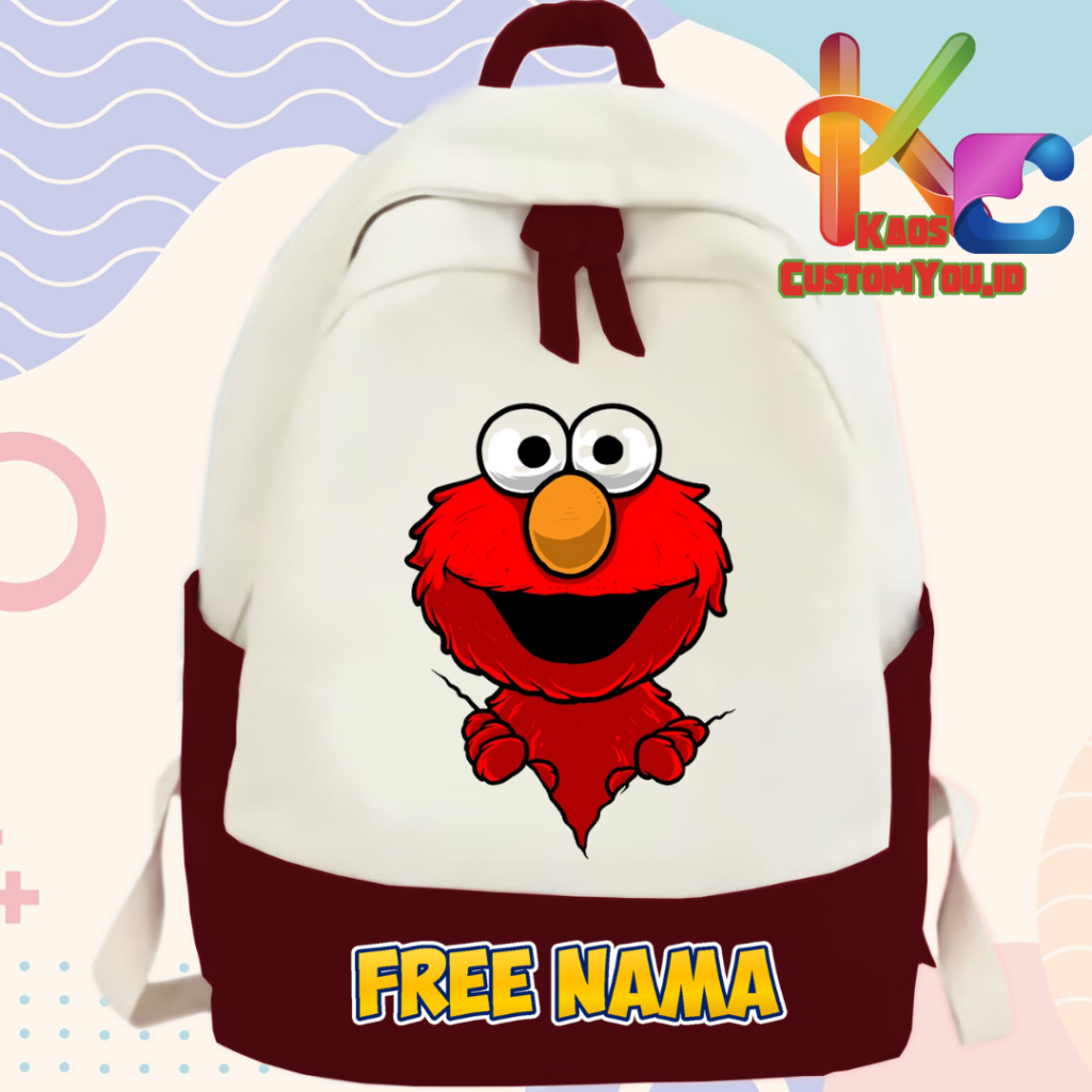 TAS RANSEL BACKPACK SEKOLAH ANAK ANAK ELMO