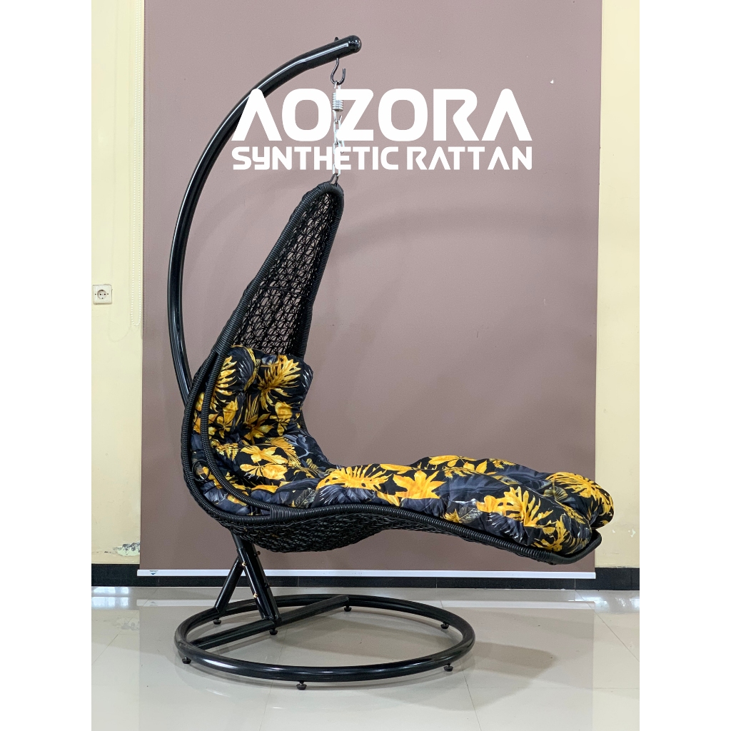 Lonjer Standar Ayunan Gantung Rotan Sintetis Premium