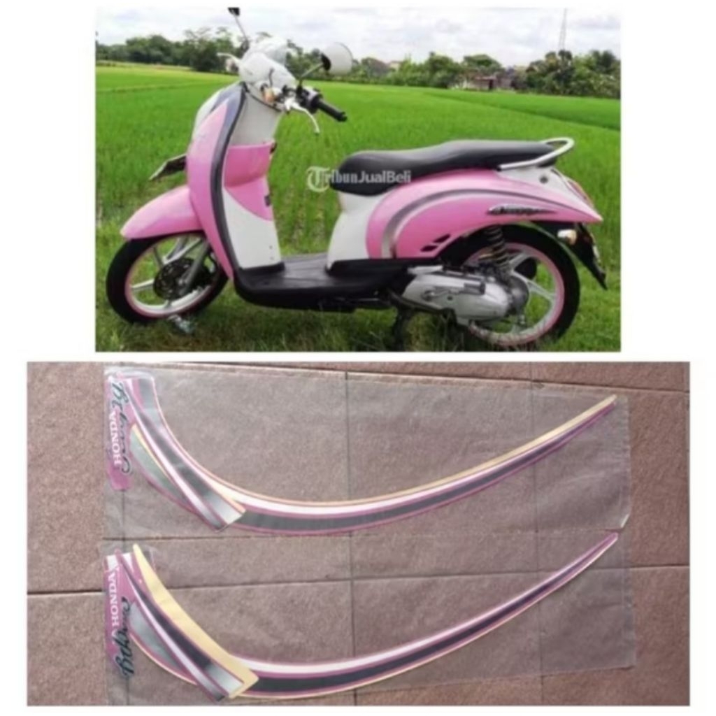 striping stiker lis body hoda scoopy karbu 2011-2012 ori ful set body motor
