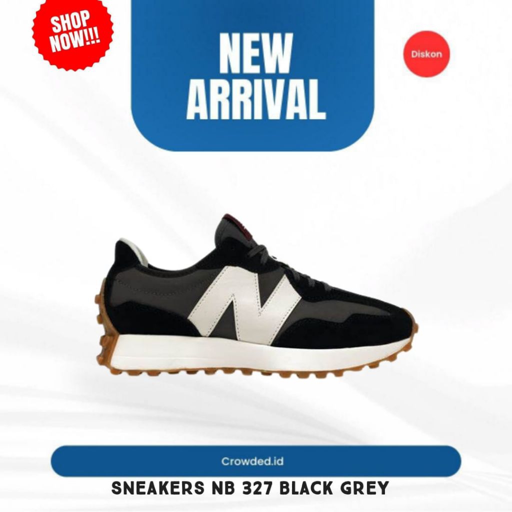 (CROWDED) Sneakers NB 327 Black Grey White