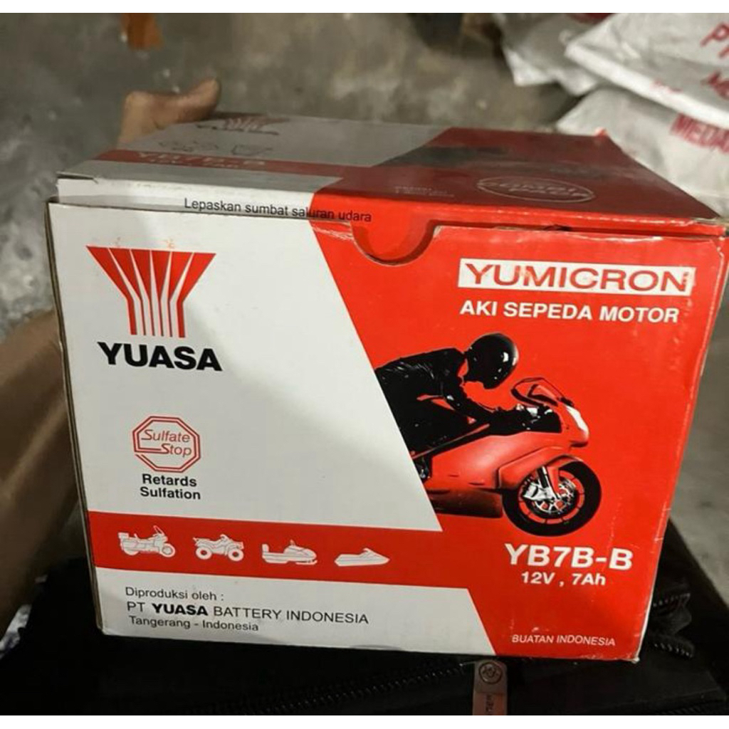 YUASA ORIGINAL YB7B-B Aki basah SCORPIO